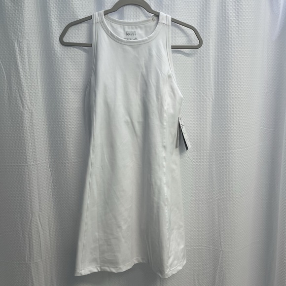 DKNY Sport Pants - DKNY Sport Women's White Compression Racerback Tennis Walking Dress Medium